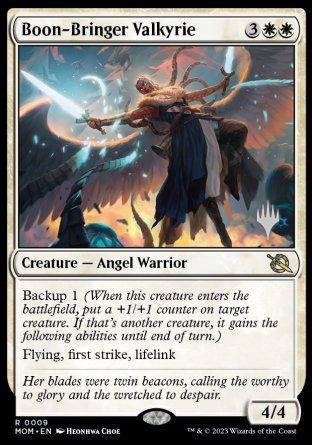 Boon-Bringer Valkyrie (Promo Pack) [March of the Machine Promos] | Gaming Infinity