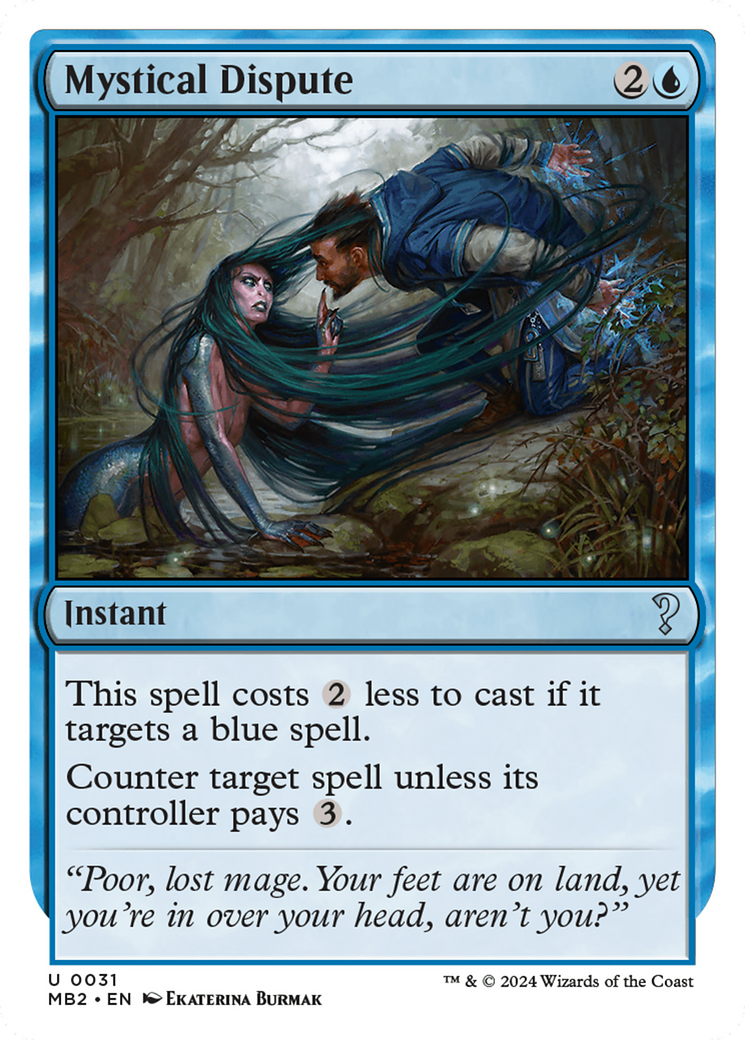 Mystical Dispute (White Border) [Mystery Booster 2] | Gaming Infinity