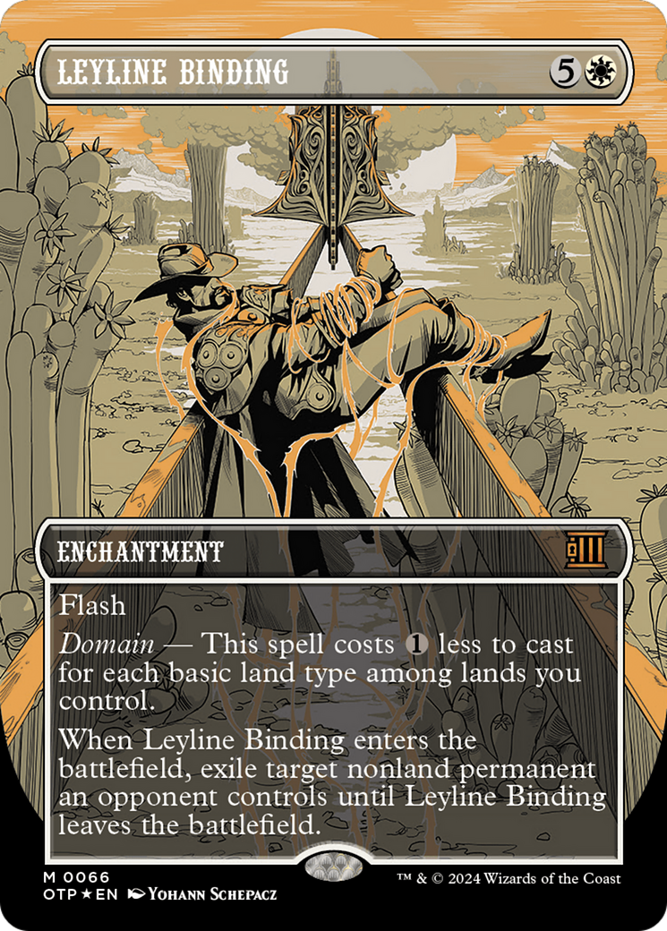 Leyline Binding (Textured Foil) [Outlaws of Thunder Junction: Breaking News] | Gaming Infinity