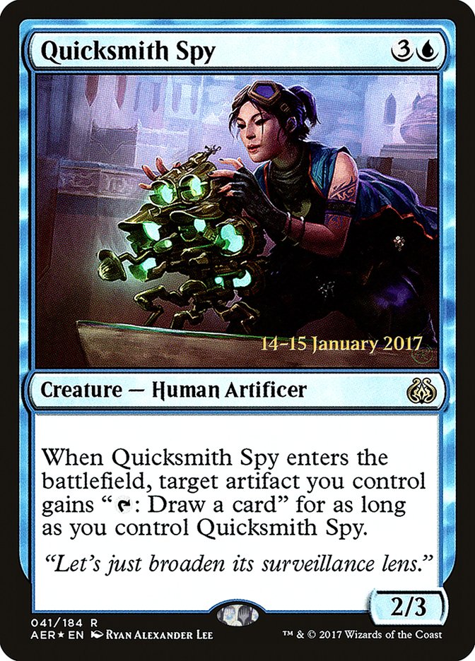 Quicksmith Spy [Aether Revolt Prerelease Promos] | Gaming Infinity