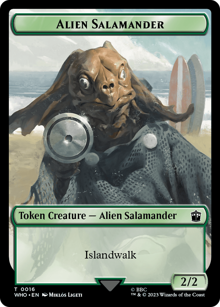 Alien Salamander // Alien Insect Double-Sided Token [Doctor Who Tokens] | Gaming Infinity