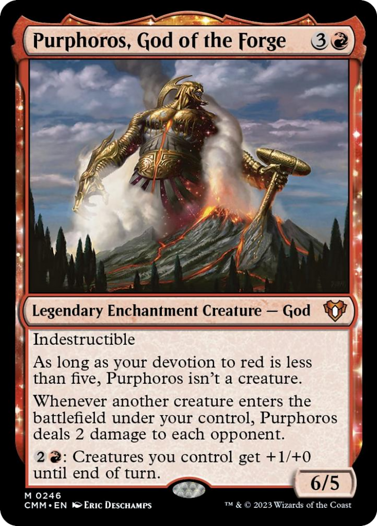 Purphoros, God of the Forge [Commander Masters] | Gaming Infinity