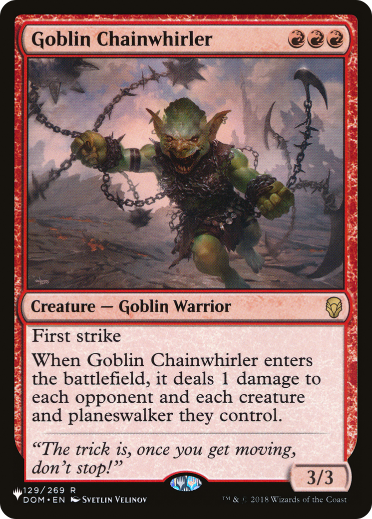 Goblin Chainwhirler [The List] | Gaming Infinity