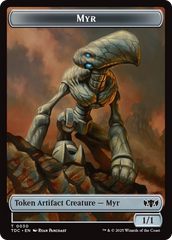 Snake // Myr Double-Sided Token [Tarkir: Dragonstorm Commander Tokens] | Gaming Infinity