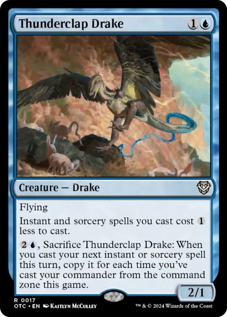 Thunderclap Drake [Outlaws of Thunder Junction Commander] | Gaming Infinity