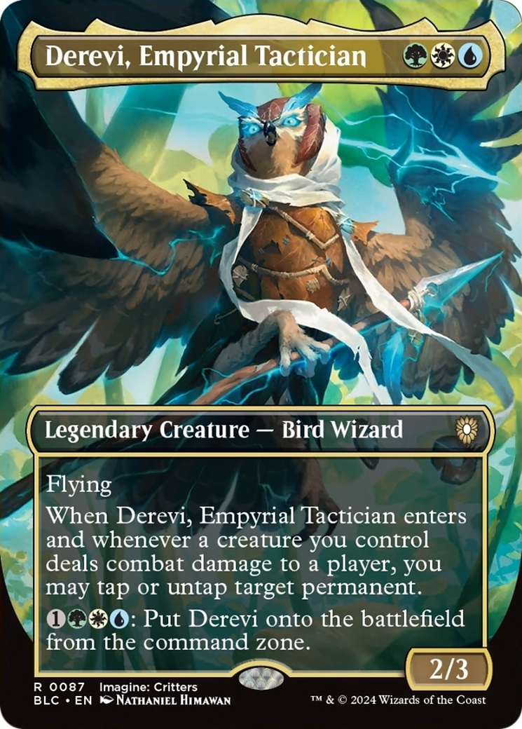 Derevi, Empyrial Tactician (Borderless) [Bloomburrow Commander] | Gaming Infinity