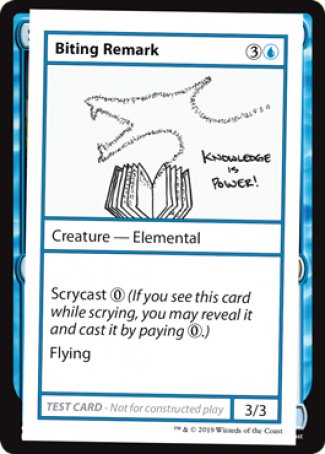 Biting Remark (2021 Edition) [Mystery Booster Playtest Cards] | Gaming Infinity