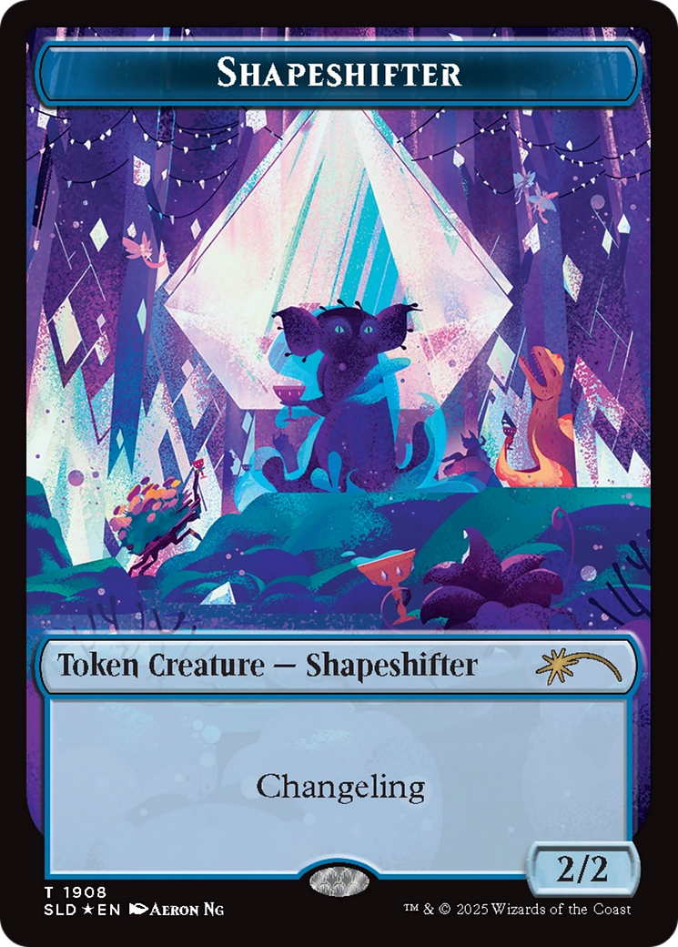 Shapeshifter Token (1908) (Double Rainbow Foil) [Secret Lair Drop Series] | Gaming Infinity