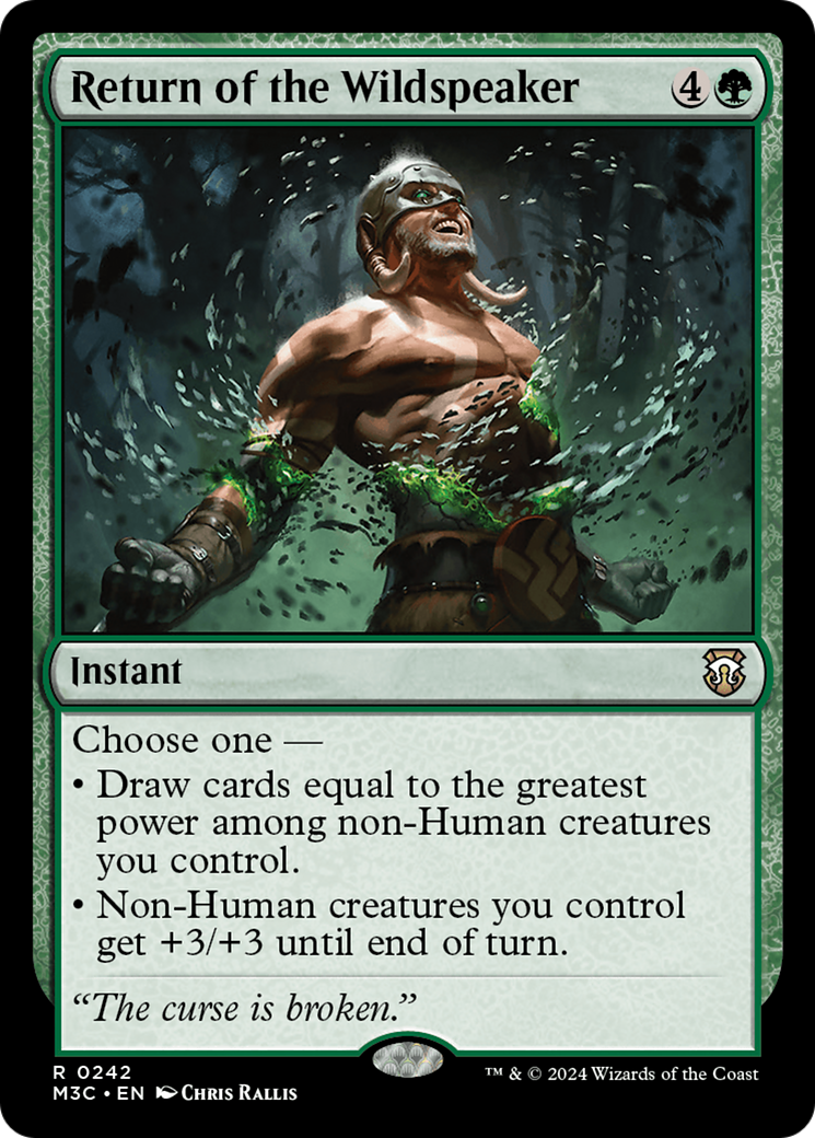 Return of the Wildspeaker (Ripple Foil) [Modern Horizons 3 Commander] | Gaming Infinity