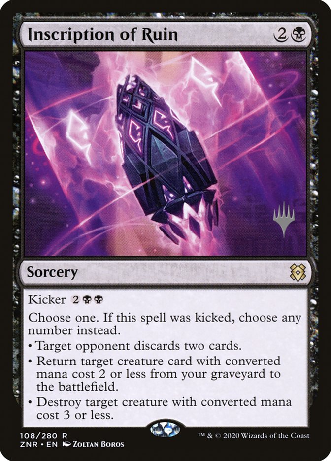 Inscription of Ruin (Promo Pack) [Zendikar Rising Promos] | Gaming Infinity