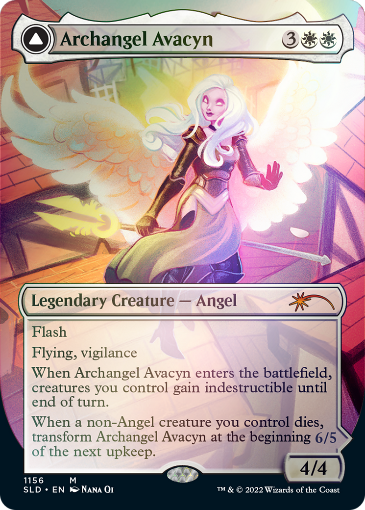 Archangel Avacyn // Avacyn, the Purifier (Borderless) [Secret Lair: From Cute to Brute] | Gaming Infinity