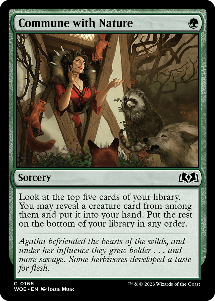 Commune with Nature [Wilds of Eldraine] | Gaming Infinity