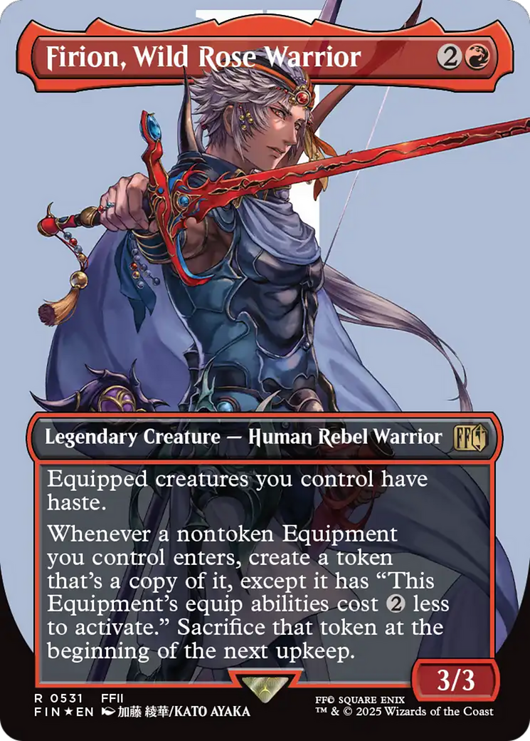 Firion, Wild Rose Warrior (Borderless) (Surge Foil) [FINAL FANTASY] | Gaming Infinity