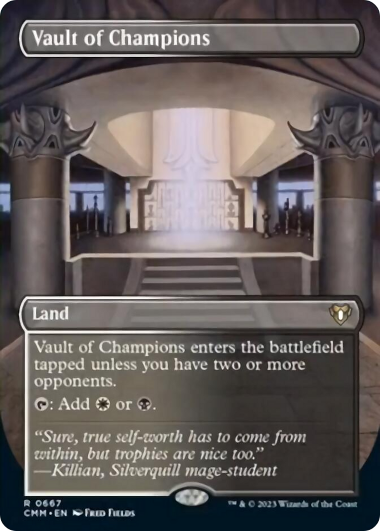 Vault of Champions (Borderless Alternate Art) [Commander Masters] | Gaming Infinity