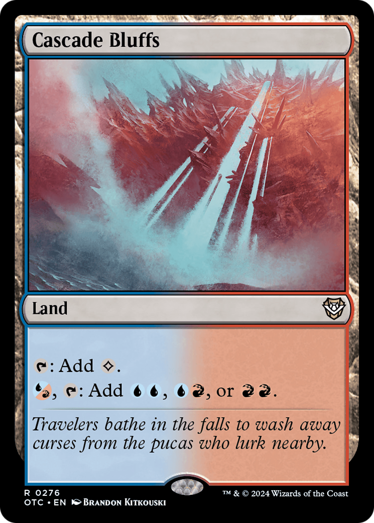 Cascade Bluffs [Outlaws of Thunder Junction Commander] | Gaming Infinity