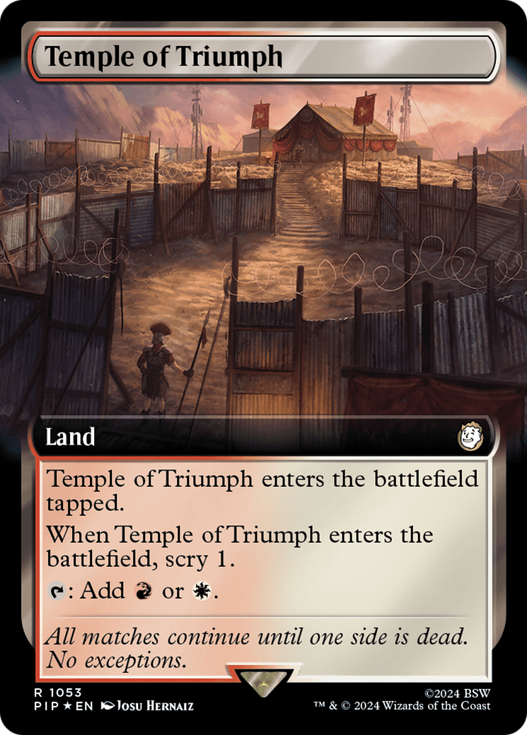 Temple of Triumph (Extended Art) (Surge Foil) [Fallout] | Gaming Infinity