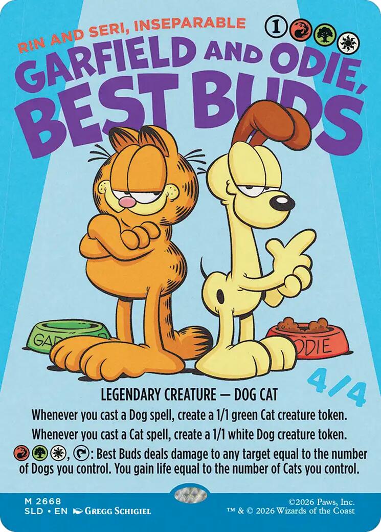Garfield and Odie, Best Buds - Rin and Seri, Inseparable [Secret Lair Drop Series] | Gaming Infinity