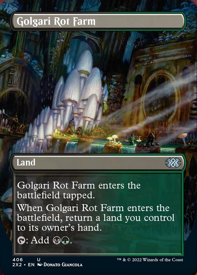 Golgari Rot Farm (Borderless Alternate Art) [Double Masters 2022] | Gaming Infinity