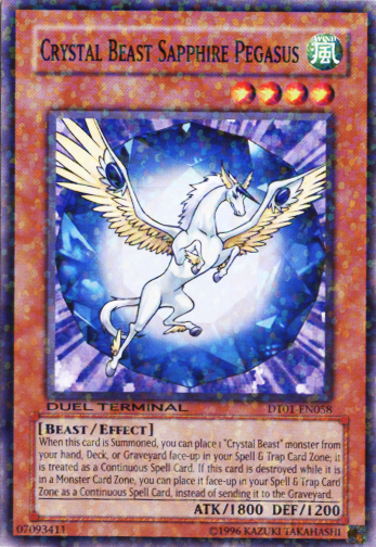 Crystal Beast Sapphire Pegasus [DT01-EN058] Common | Gaming Infinity
