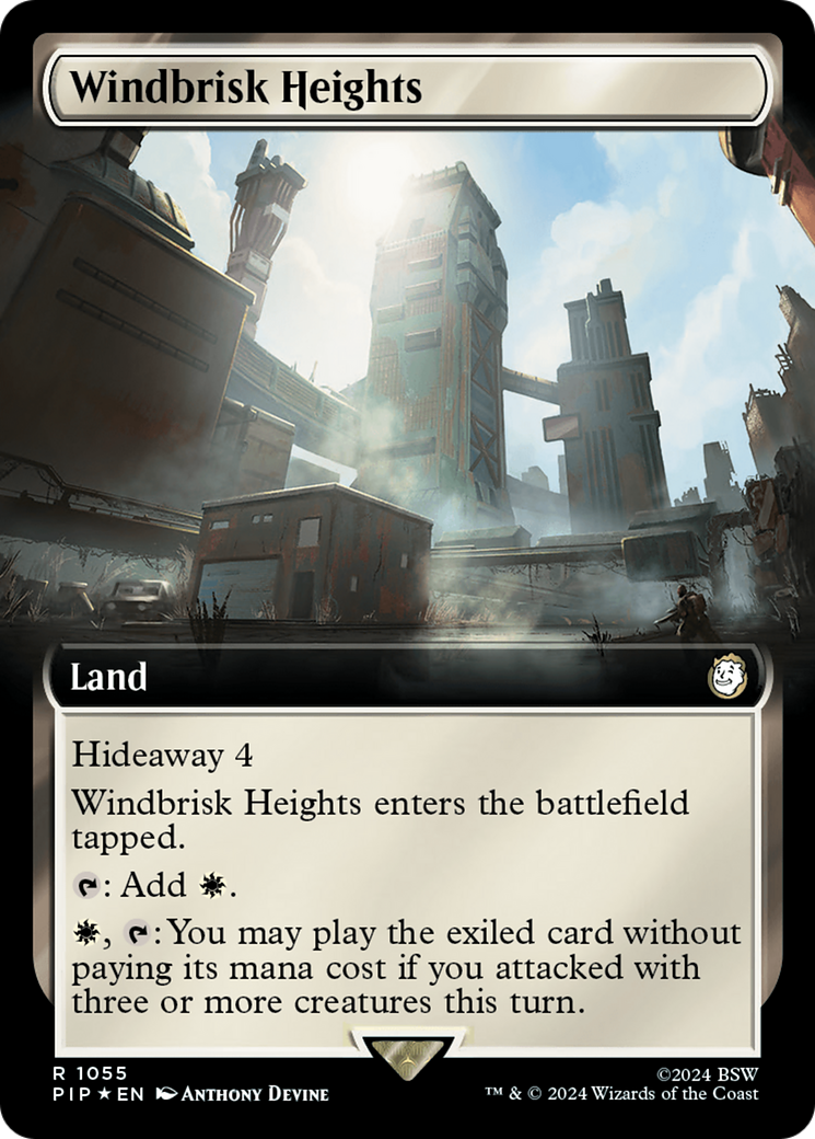 Windbrisk Heights (Extended Art) (Surge Foil) [Fallout] | Gaming Infinity