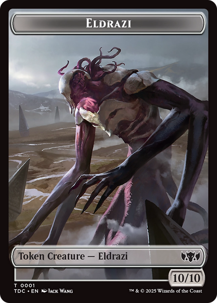 Eldrazi // Citizen Double-Sided Token [Tarkir: Dragonstorm Commander Tokens] | Gaming Infinity