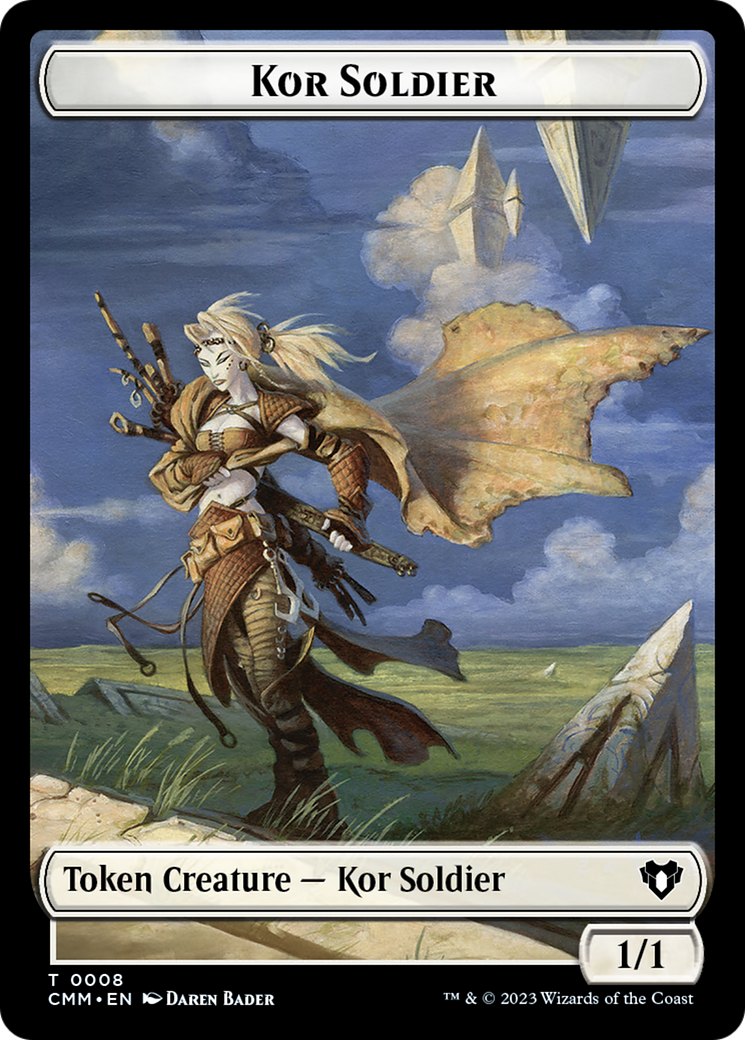 Soldier // Kor Soldier Double-Sided Token [Commander Masters Tokens] | Gaming Infinity