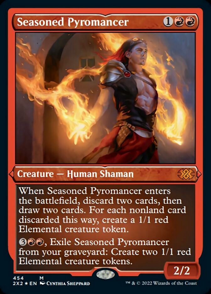 Seasoned Pyromancer (Foil Etched) [Double Masters 2022] | Gaming Infinity