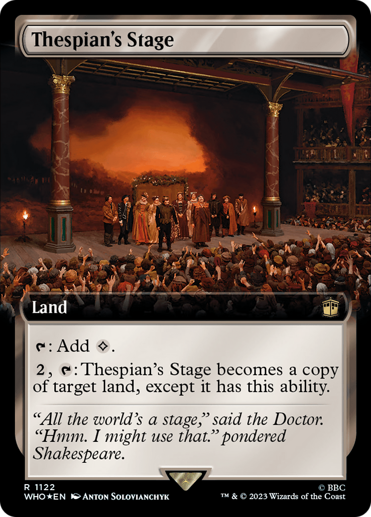 Thespian's Stage (Extended Art) (Surge Foil) [Doctor Who] | Gaming Infinity