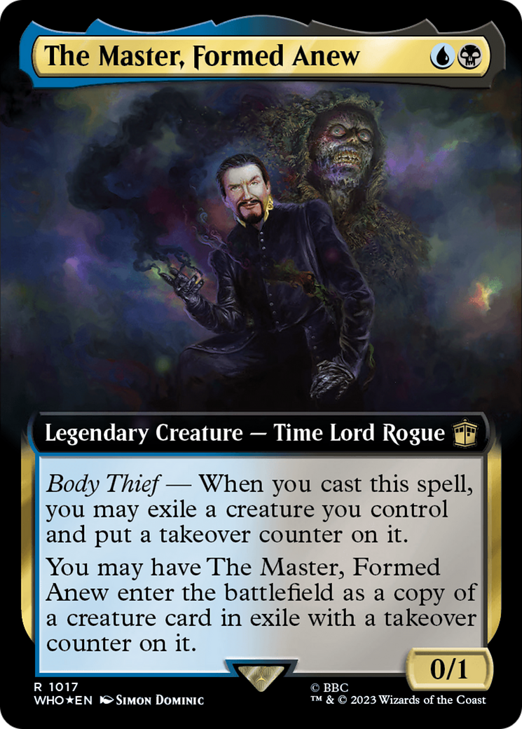 The Master, Formed Anew (Extended Art) (Surge Foil) [Doctor Who] | Gaming Infinity