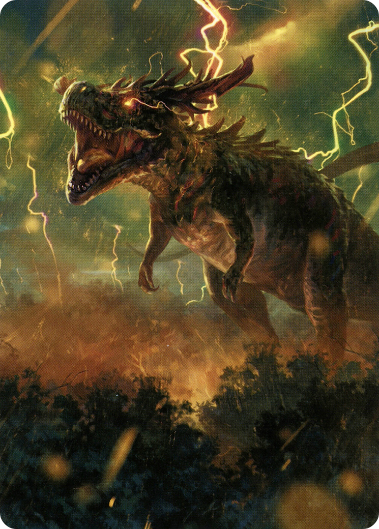 Thrasta, Tempest's Roar Art Card (42) [Modern Horizons 2 Art Series] | Gaming Infinity