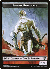 Treasure // Zombie Berserker Double-Sided Token [Kaldheim Tokens] | Gaming Infinity