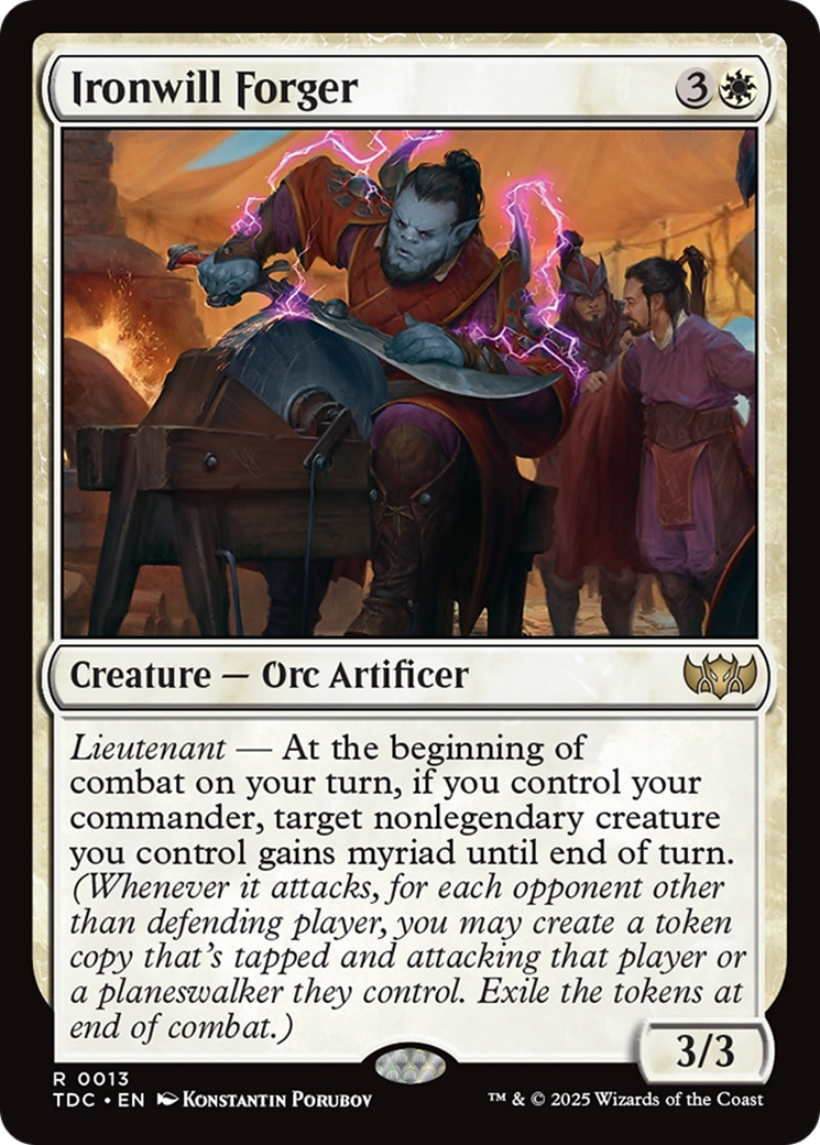 Ironwill Forger [Tarkir: Dragonstorm Commander] | Gaming Infinity