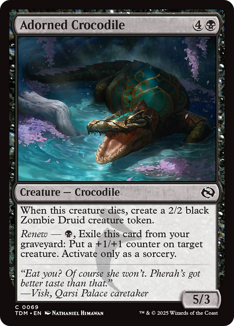 Adorned Crocodile [Tarkir: Dragonstorm] | Gaming Infinity