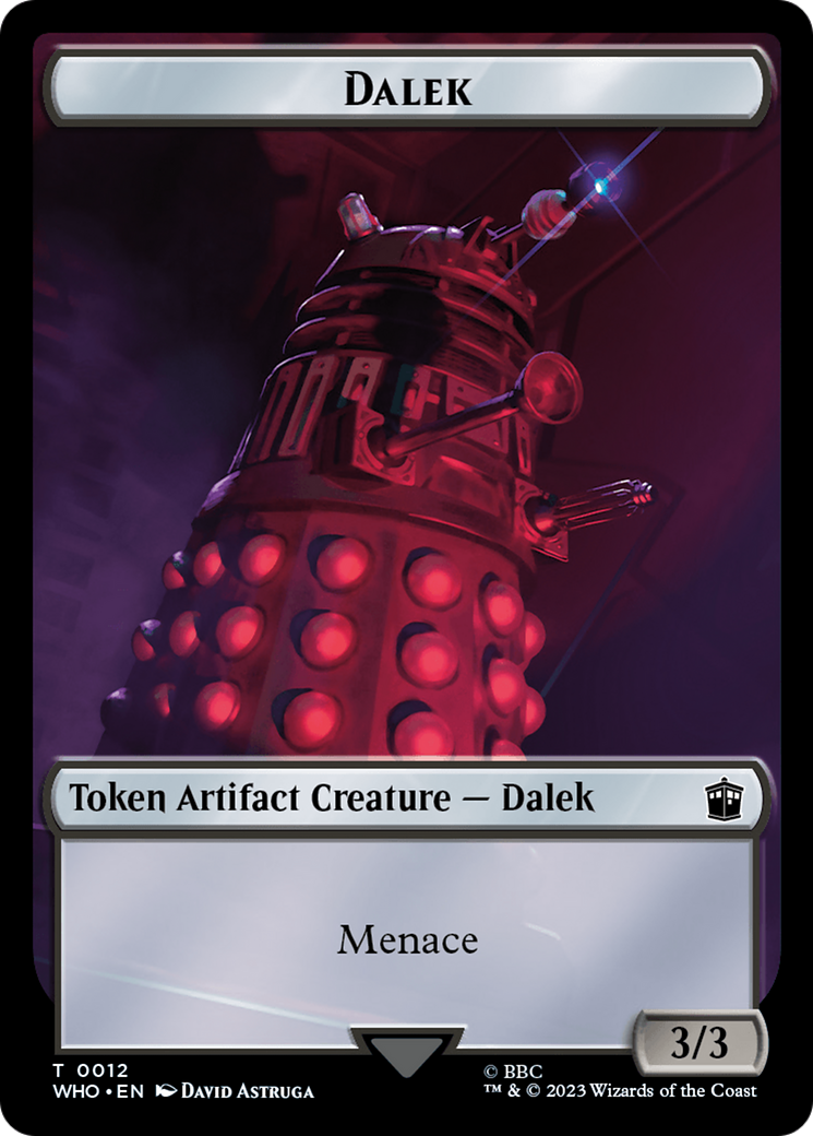 Dalek // Food (0025) Double-Sided Token [Doctor Who Tokens] | Gaming Infinity