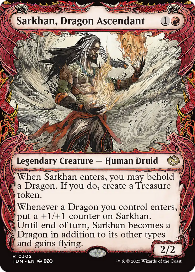 Sarkhan, Dragon Ascendant (0302) (Showcase) [Tarkir: Dragonstorm] | Gaming Infinity