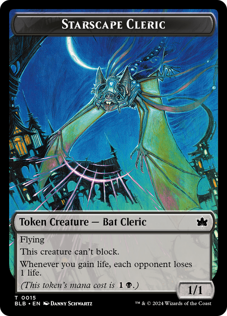 Cragflame // Starscape Cleric Double-Sided Token [Bloomburrow Tokens] | Gaming Infinity