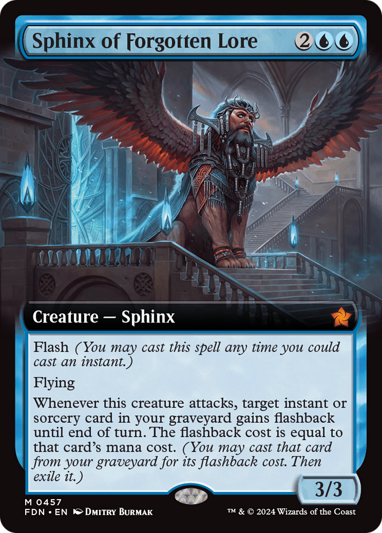 Sphinx of Forgotten Lore (Extended Art) [Foundations] | Gaming Infinity