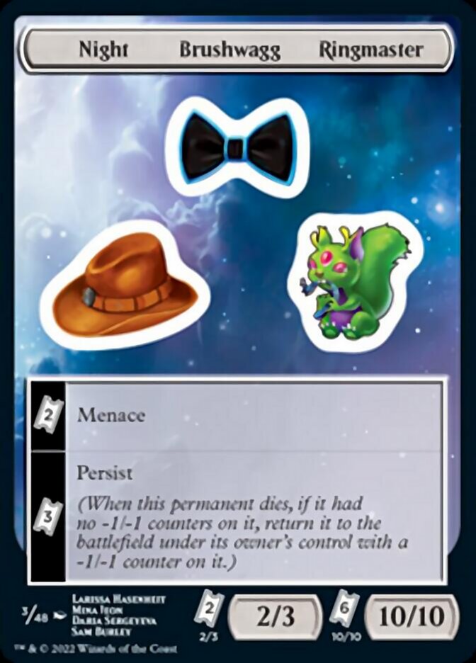 Night Brushwagg Ringmaster [Unfinity Stickers] | Gaming Infinity