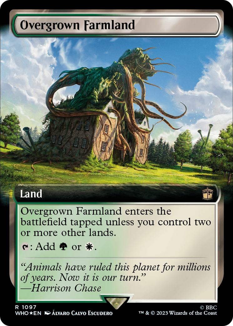 Overgrown Farmland (Extended Art) (Surge Foil) [Doctor Who] | Gaming Infinity