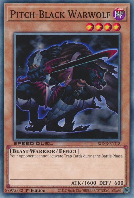 Pitch-Black Warwolf [SGX3-ENI18] Common | Gaming Infinity