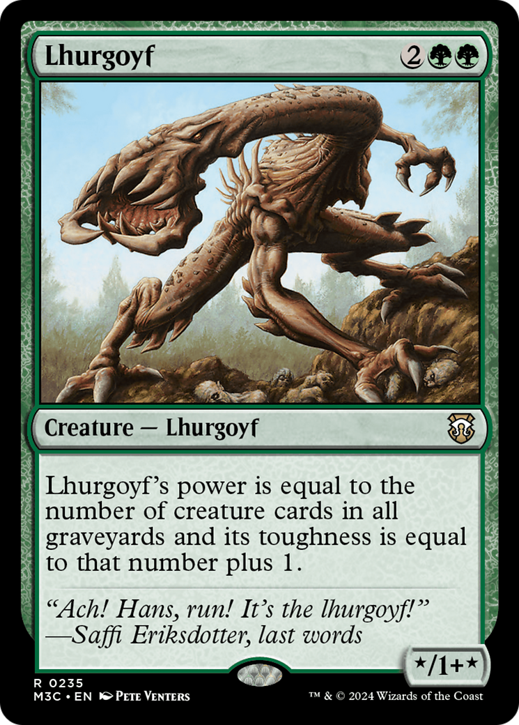 Lhurgoyf (Ripple Foil) [Modern Horizons 3 Commander] | Gaming Infinity