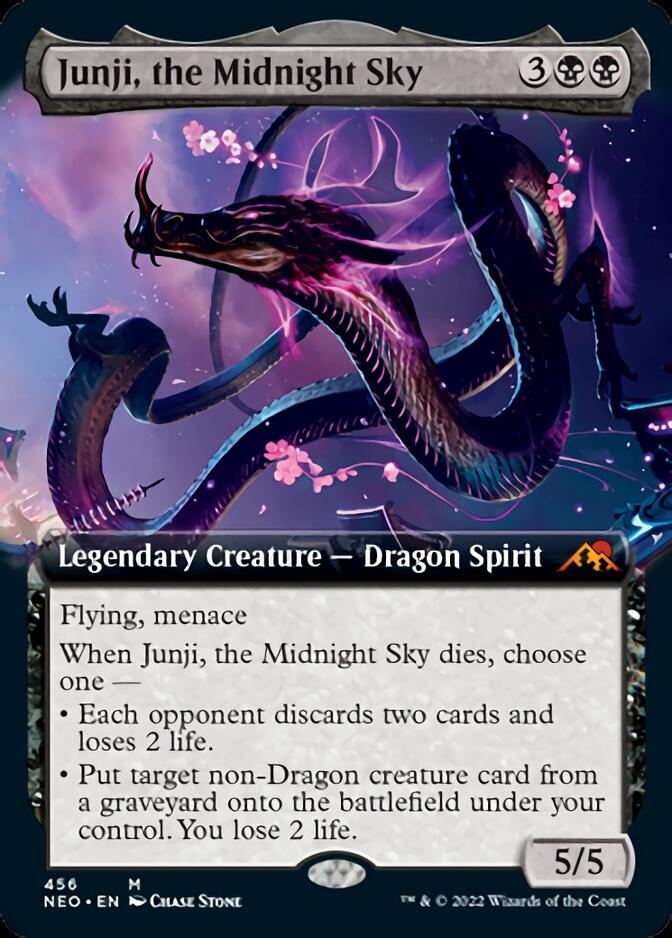 Junji, the Midnight Sky (Extended Art) [Kamigawa: Neon Dynasty] | Gaming Infinity