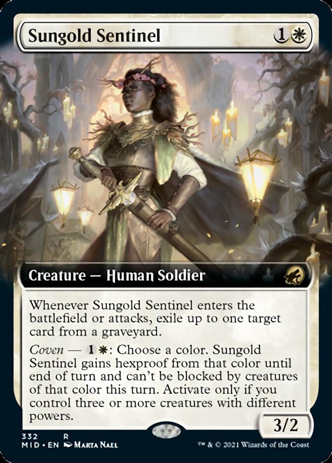 Sungold Sentinel (Extended Art) [Innistrad: Midnight Hunt] | Gaming Infinity