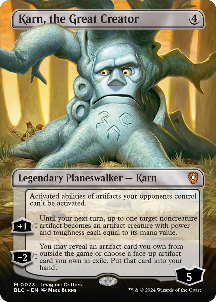 Karn, the Great Creator (Borderless) [Bloomburrow Commander] | Gaming Infinity