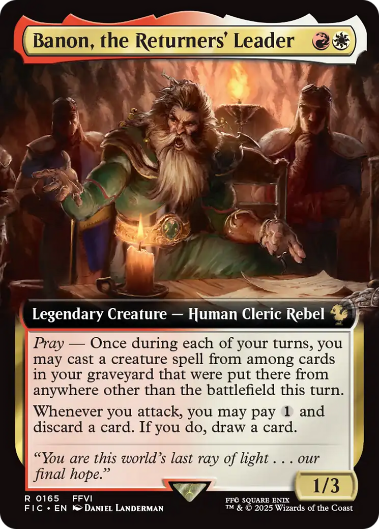 Banon, the Returners' Leader (Extended Art) [FINAL FANTASY Commander] | Gaming Infinity