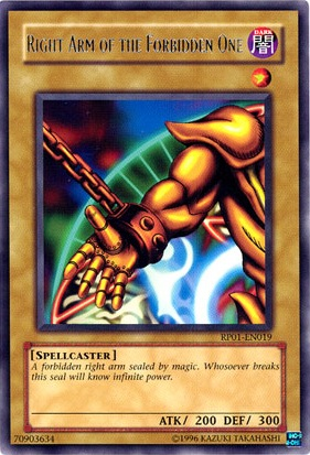 Right Arm of the Forbidden One [RP01-EN019] Rare | Gaming Infinity