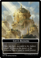 Hamster // City's Blessing Double-Sided Token [Bloomburrow Commander Tokens] | Gaming Infinity