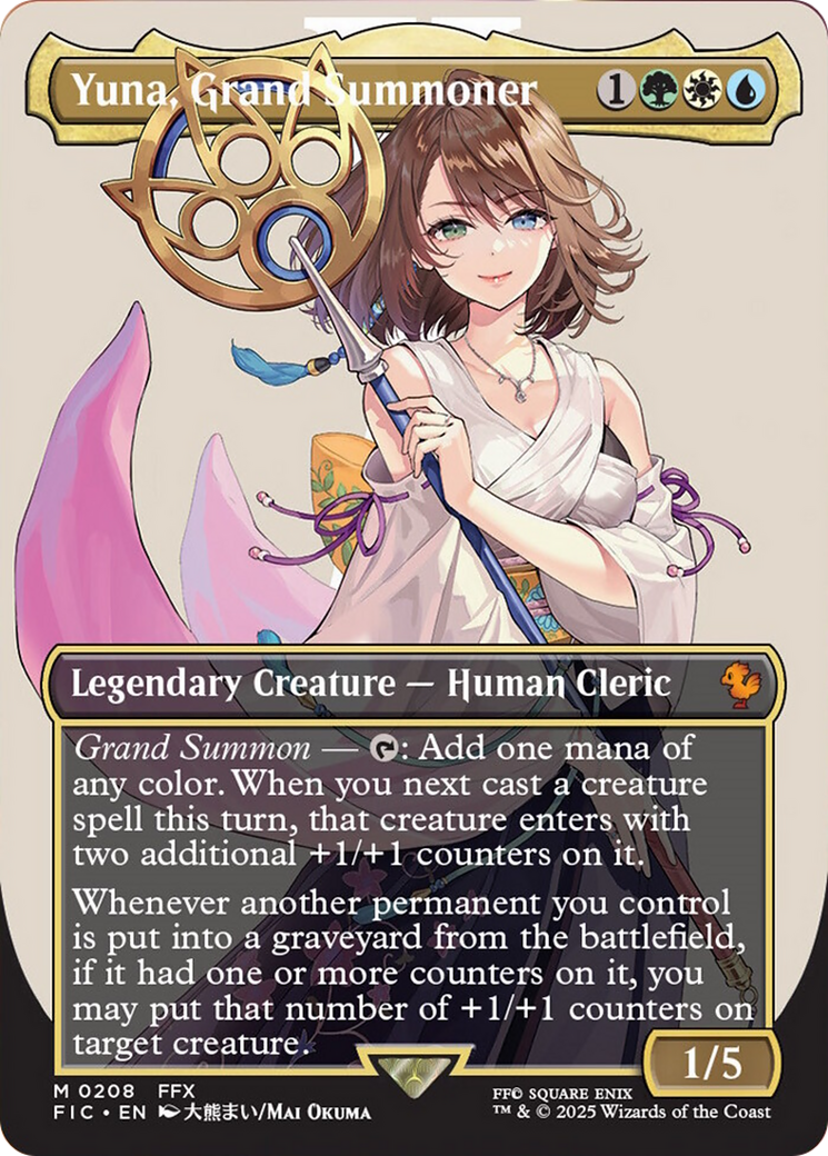 Yuna, Grand Summoner (Borderless) [FINAL FANTASY Commander] | Gaming Infinity