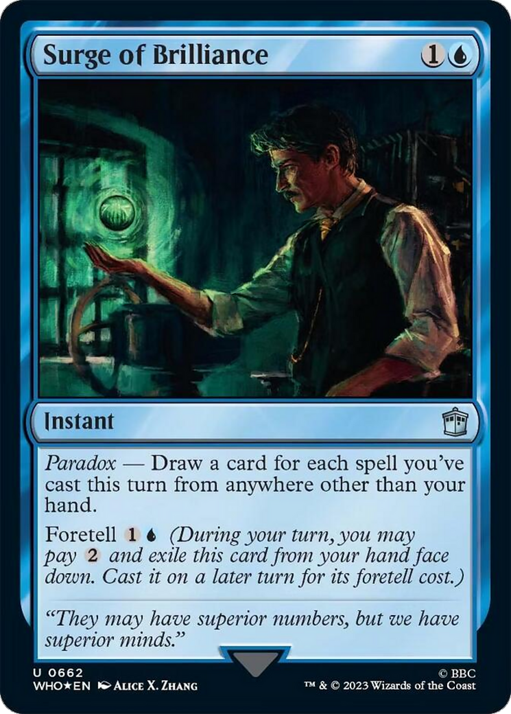 Surge of Brilliance (Surge Foil) [Doctor Who] | Gaming Infinity