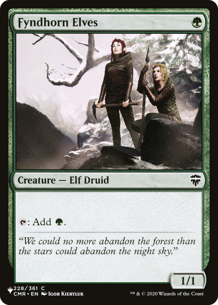 Fyndhorn Elves [The List] | Gaming Infinity